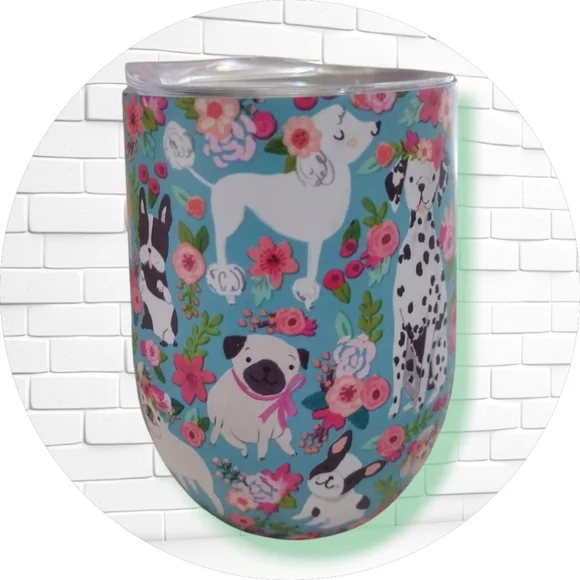 💟 NWT Clementine Dogs Print Stainless Steel Tumbler - Picture 7 of 7